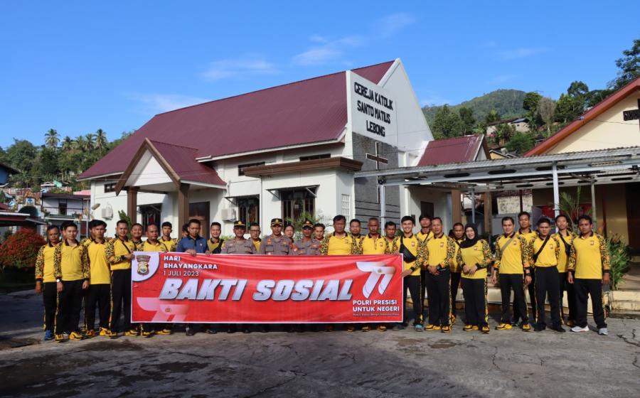 Sambut Hari Bhayangkara, Polres Lebong dan Polsek Jajaran Gelar Baksos di Tempat Ibadah