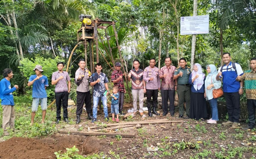 Awasi Penggunaan DD, Polsek Lais Hadiri Penetapan Titik Nol