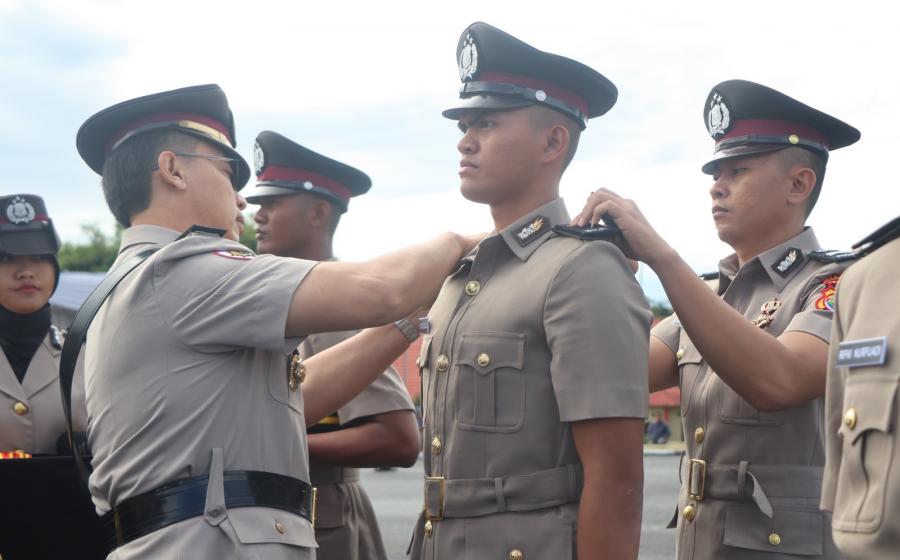Tutup Pendidikan, Irwasda Polda Bengkulu Lantik 134 Bintara Polri