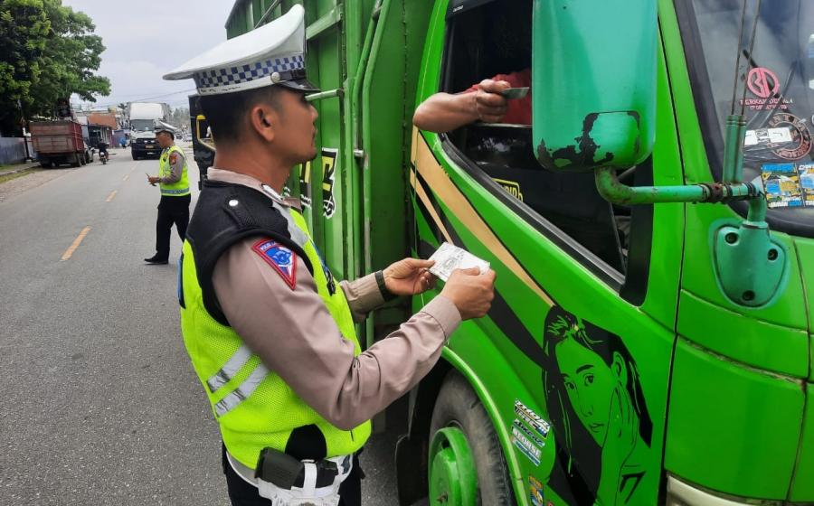 Sat Lantas Polres Kaur Gelar Patroli, Tilang Pelanggaran Kendaraan 