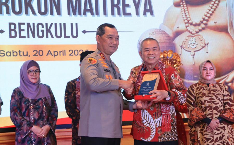 Kapolda Bengkulu Hadiri Persemian Tempat Ibadah Umat Buddha Provinsi Bengkulu Vihara Rukun Maitreya