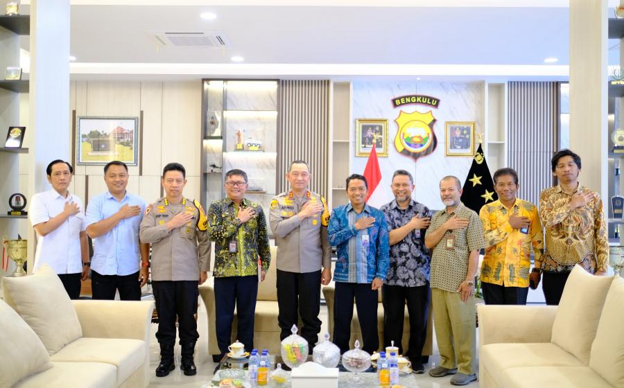 Perkuat Sinergitas, Kapolda Bengkulu Menerima Audiensi Perwakilan Badan Pengawasan Keuangan dan Pembangunan (BPKP) Provinsi Bengkulu