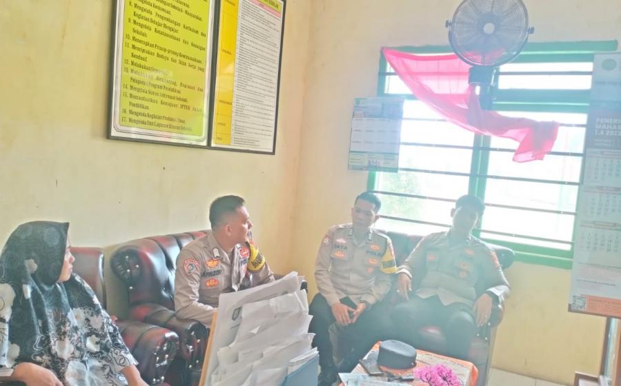 Jelang Pengumuman Kelulusan, Polres Kaur Monitoring dan Koordinasi Bersama Pihak Sekolah Cegah AKsi Konvoi dan Coret-Coret