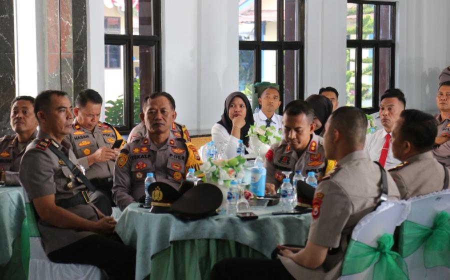 Polres Rejang Lebong Gelar Kenal Pamit Kasat Intelkam dan Kapolsek Padang Ulak Tanding 