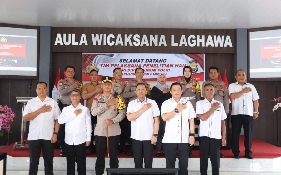 Divisi Hukum Mabes Polri Lakukan Kajian HAM di Polres Rejang Lebong 