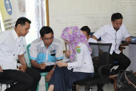 Rakor tentang pemberlakukan absensi berbasis sidik jari (fingerprint)