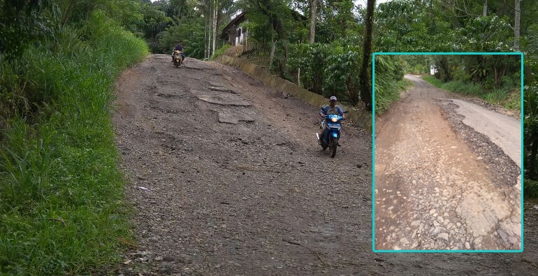 kondisi jalan rusak