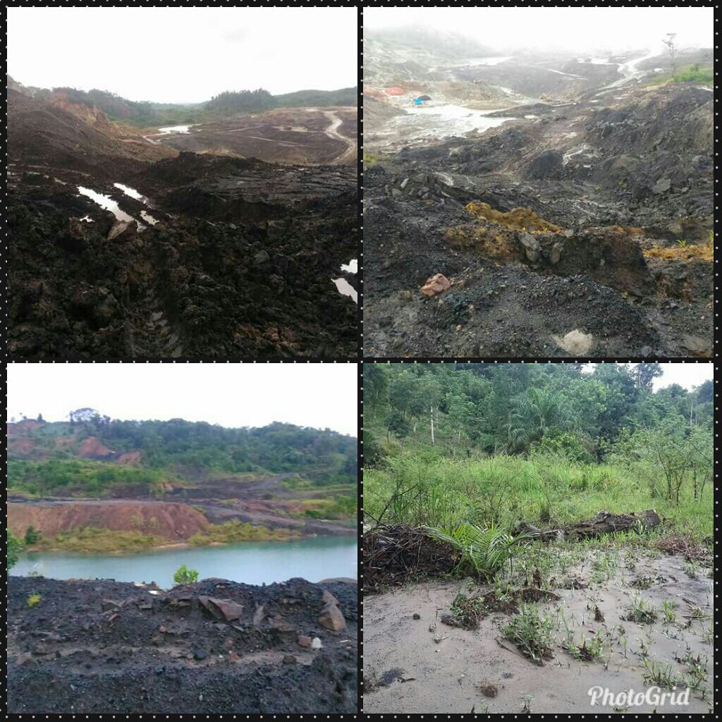 dampak pertambangan batu bara di Benteng