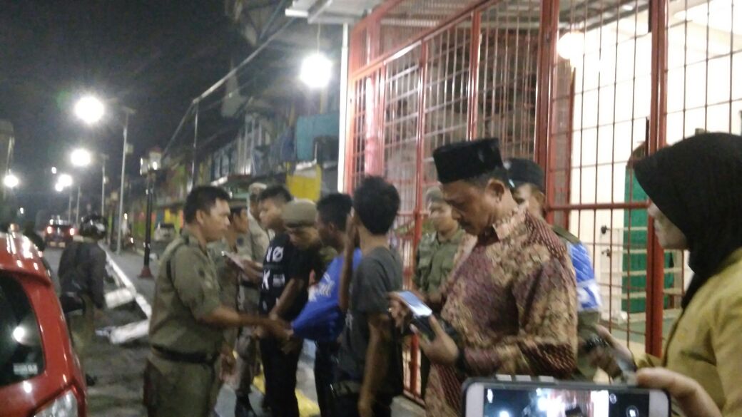 razia pekat oleh satpol PP kota bengkulu