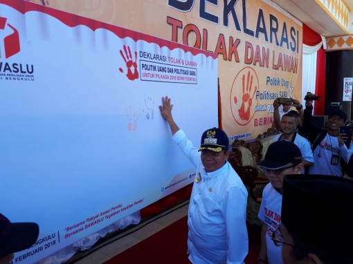 Bawaslu Gelar Deklarasi lawan politik uang dan isu Sara