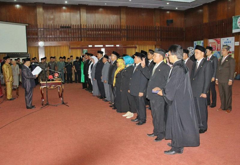 pelantikan pejabat Fungsional di wilayah pemprov bengkulu