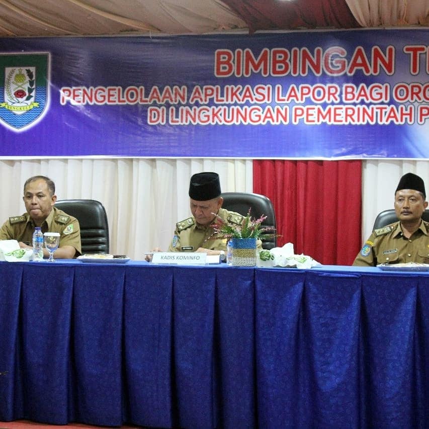 Bimtek Aplikasi Lapor Oleh Kominfo Provinsi Bengkulu