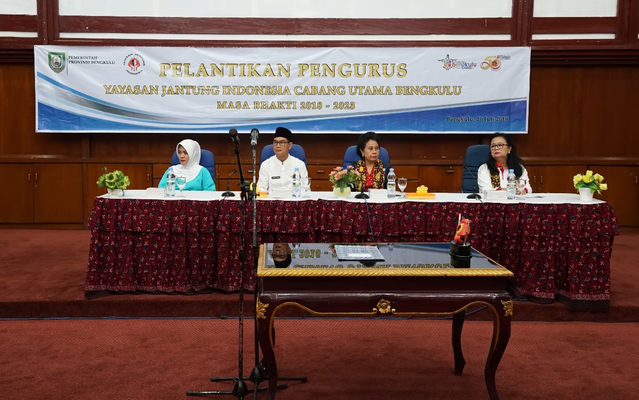 Yayasan Jantung Indonesia Cabang Utara Bengkulu Dilantik