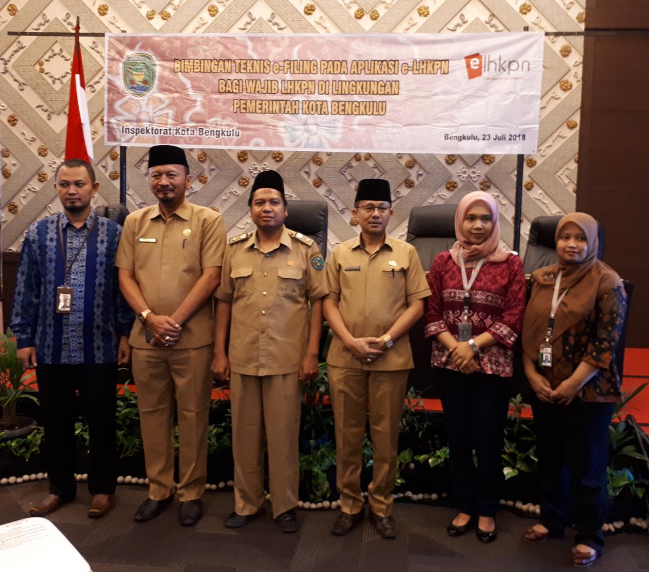 Target Sesda Marjon 100 Persen Pejabat Kota Bengkulu Isi LHKPN