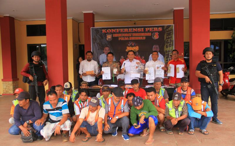 Polda Bengkulu Amankan 27 Tukang Parkir 