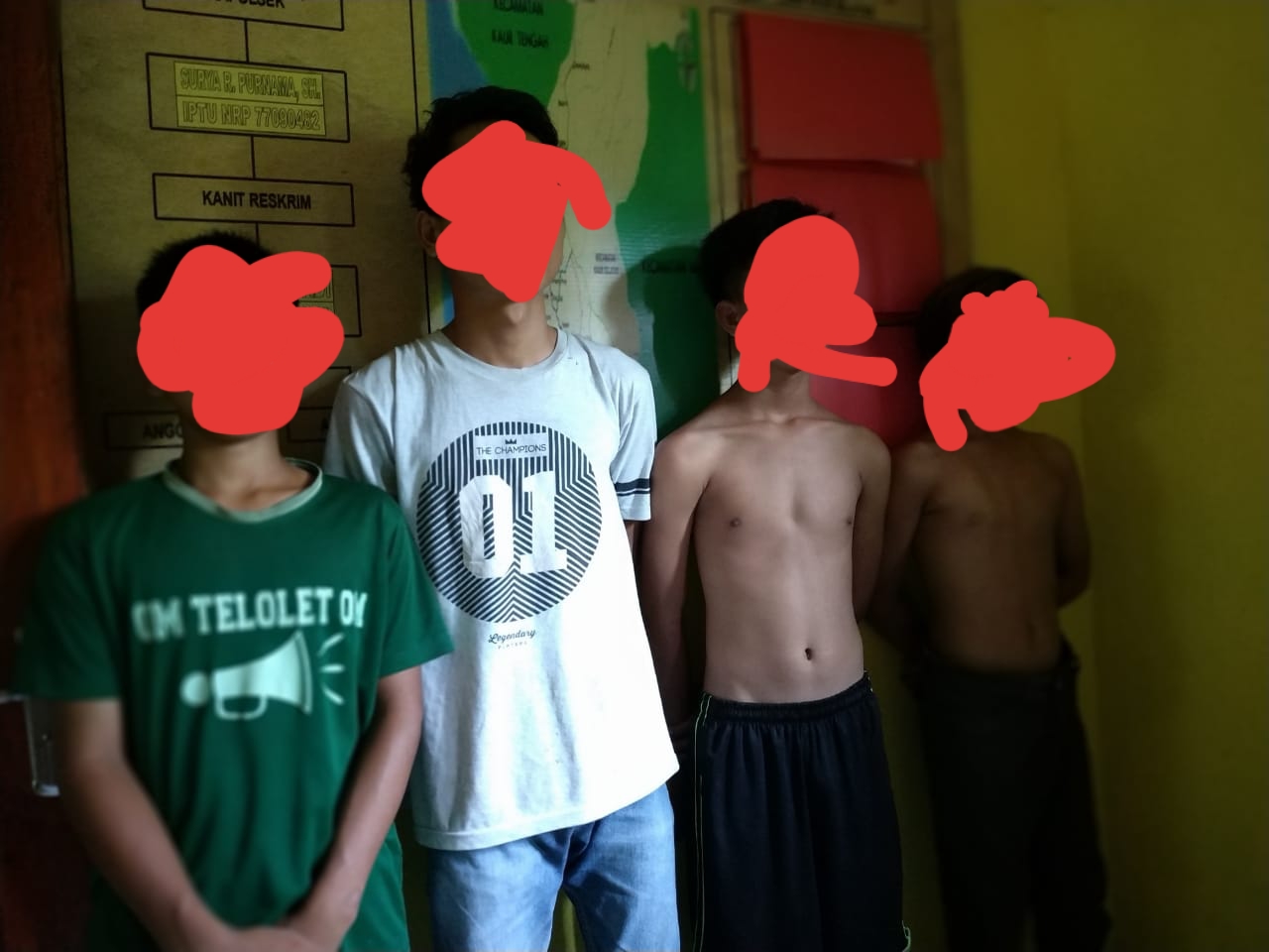 terduga pelaku pencurian