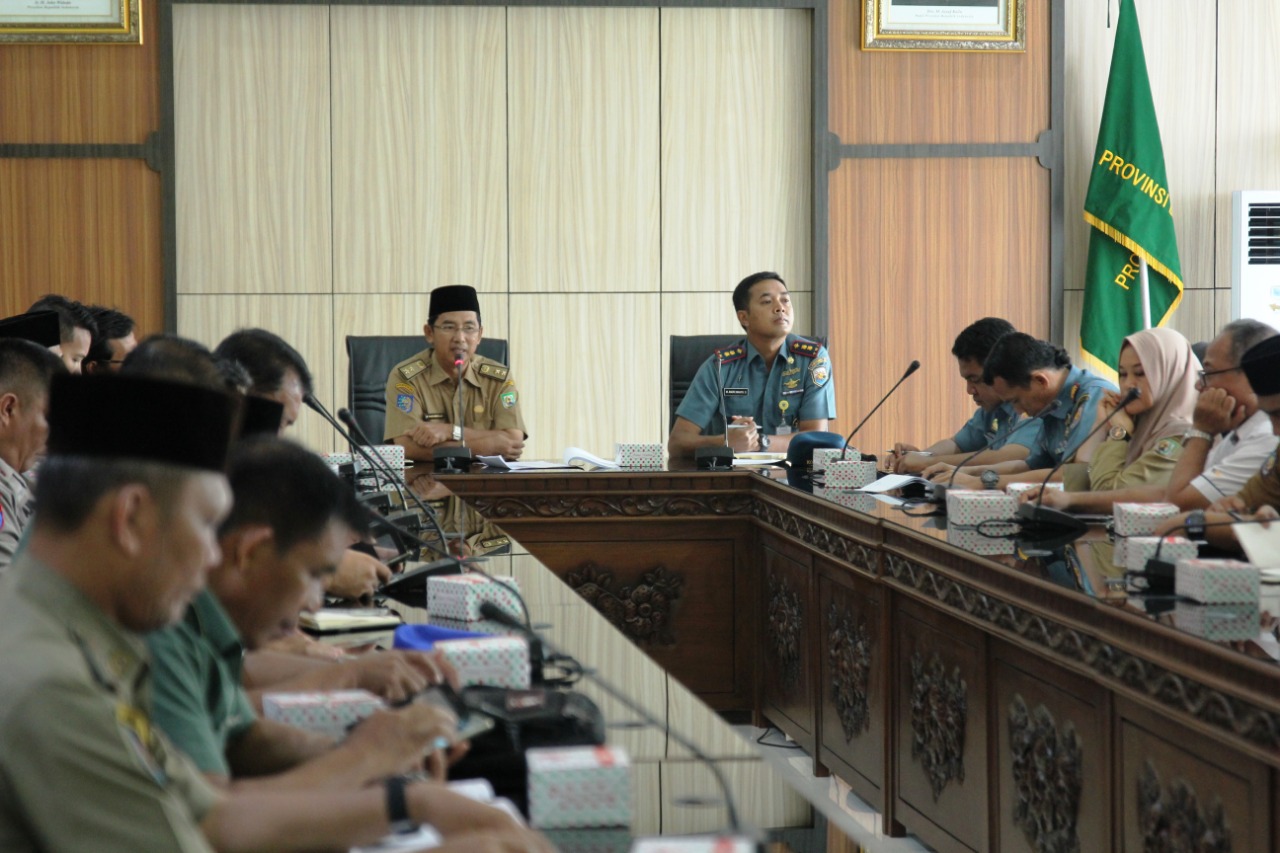 Rapat Finalisasi Bengkulu Triathlon 2018 di Ruang Rapat Lantai III Kantor Gubernur Bengkulu