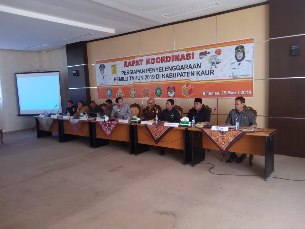 Rakor Persiapan Penyelenggaraan Pemilu Tahun 2019