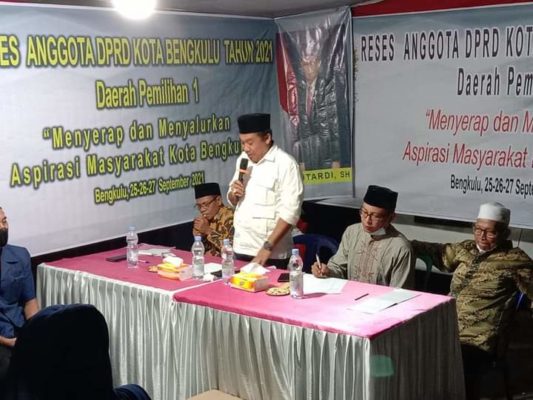 kegiatan Reses Anggota DPRD Kota Bengkulu