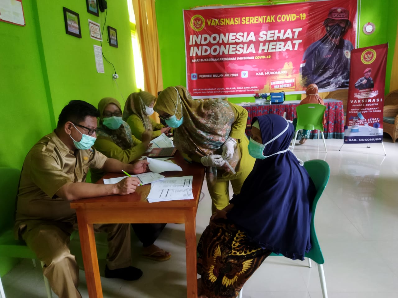 Binda Bengkulu Gelar Vaksinasi Serentak di Seluruh Kabupaten dan Kota