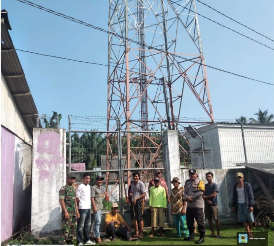 Cegah Aksi Anarkis, Pilar Desa Kawal Warga Segel Tower Provider