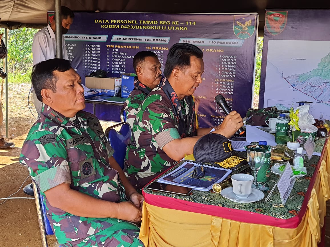 Tim Wasev Kunjungi Lokasi TMMD Ke-114 Kodim 0423/BU