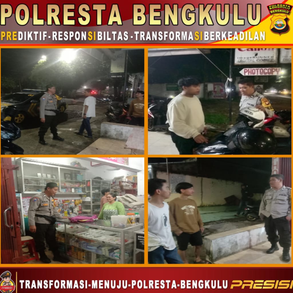 Patroli Dialogis, Polsek Gading Cempaka Sambang Fotocopy Berkah Sampaikan Imbaun Kamtibmas 