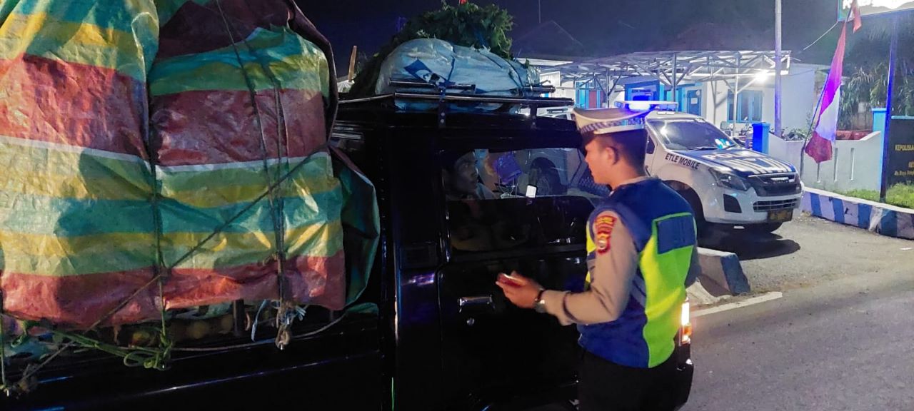 Patroli KRYD, Polres Bengkulu Tengah Gelar Pemeriksaan Kendaraan