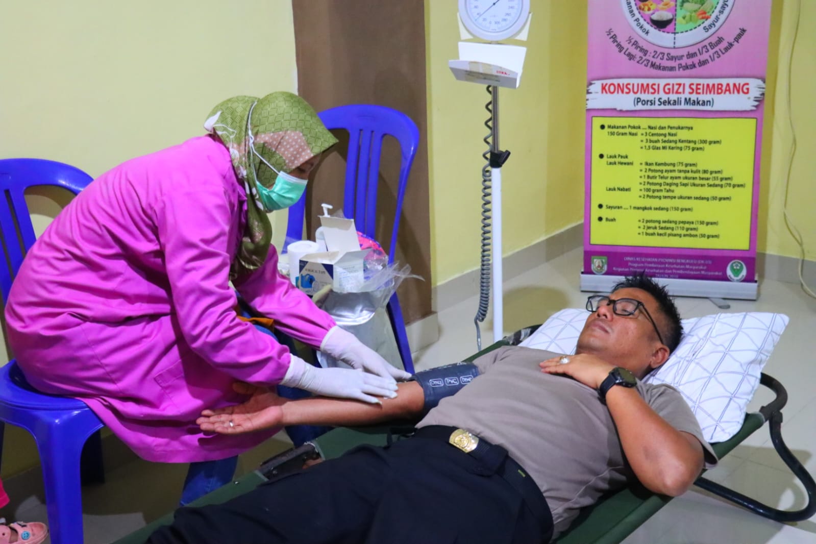Hari Bhakti Adhyaksa, Kapolres dan Personel Polres Bengkulu Selatan Laksanakan Donor Darah 