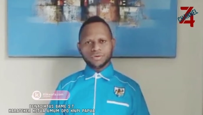 Benadiktus Bame, kareteker DPD KNPI Provinsi Papua