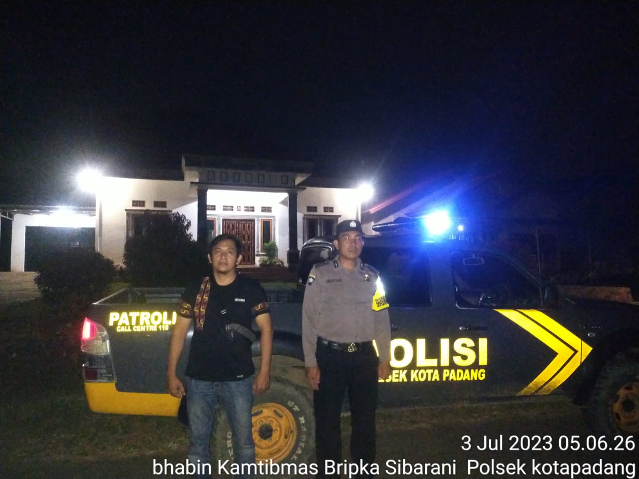 Polsek Kotapadang Tingkatkan Patroli Dilokasi dan Waktu Rawan Aksi Kejahatan