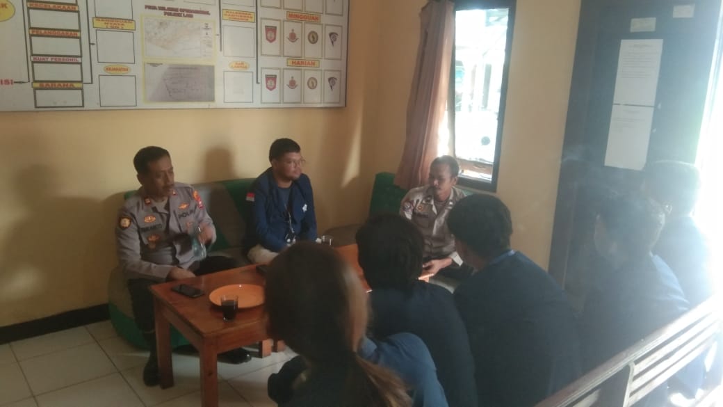 Terima Kunjungan Mahasiswa KKN Unib,  Kapolsek Lais Sampaikan Harapan
