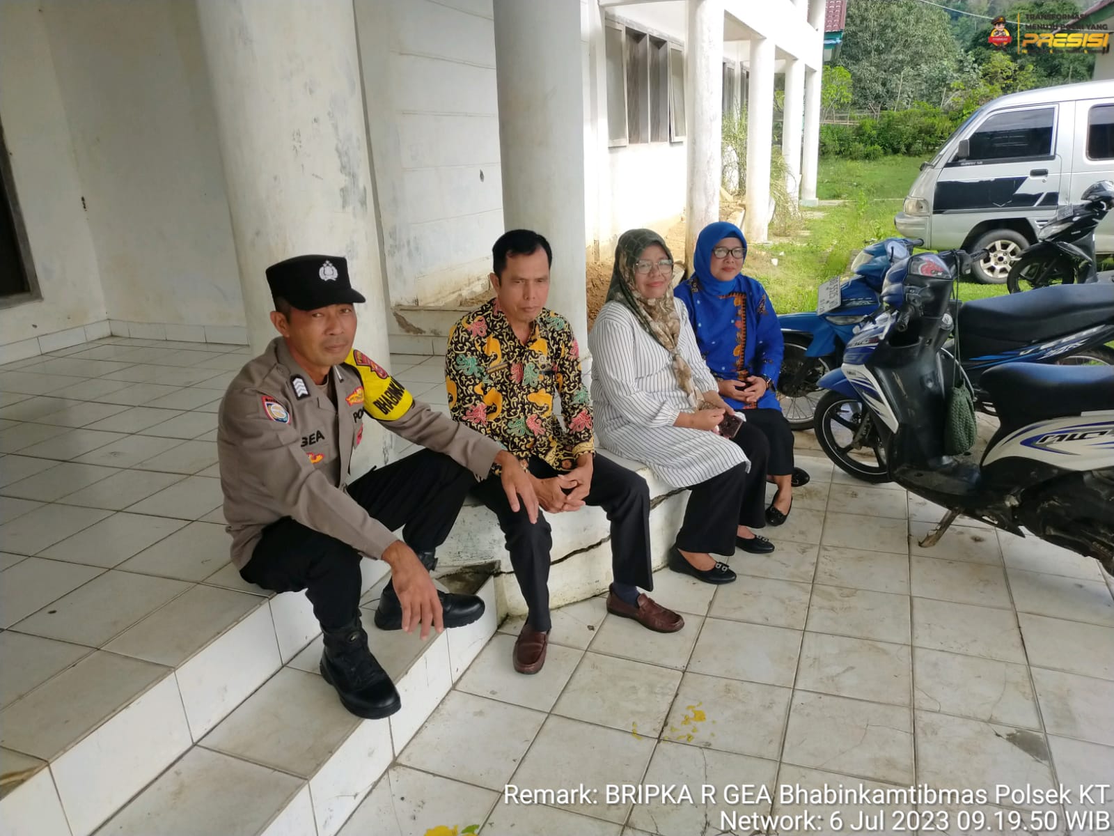 Pantau Situasi Kamtibmas, Polsek Kaur Tengah Sambangi Kantor Camat Kinal