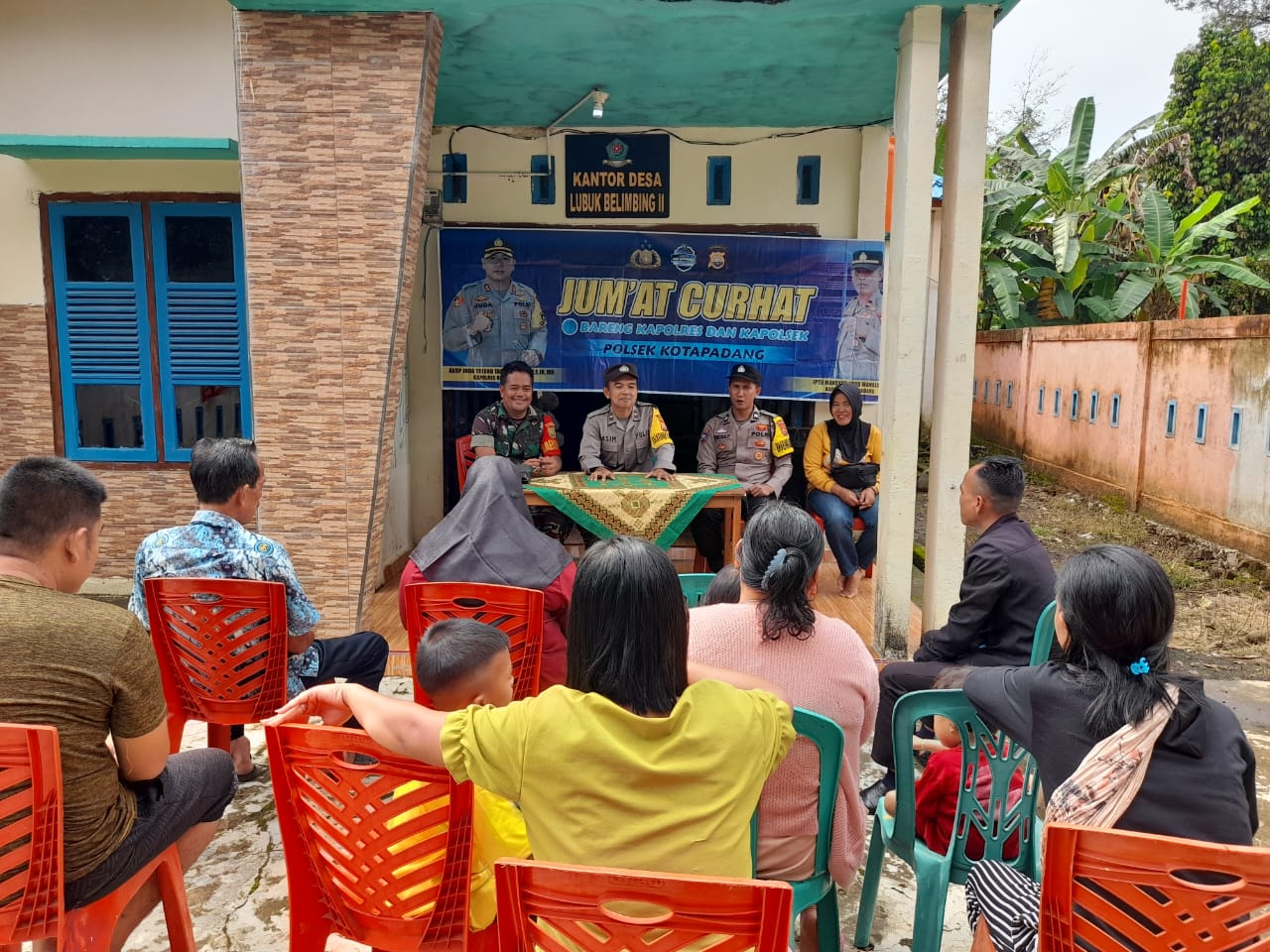 Polsek Kotapadang, Gelar Jumat Curhat Bersama Warga Desa Lubuk Belimbing 