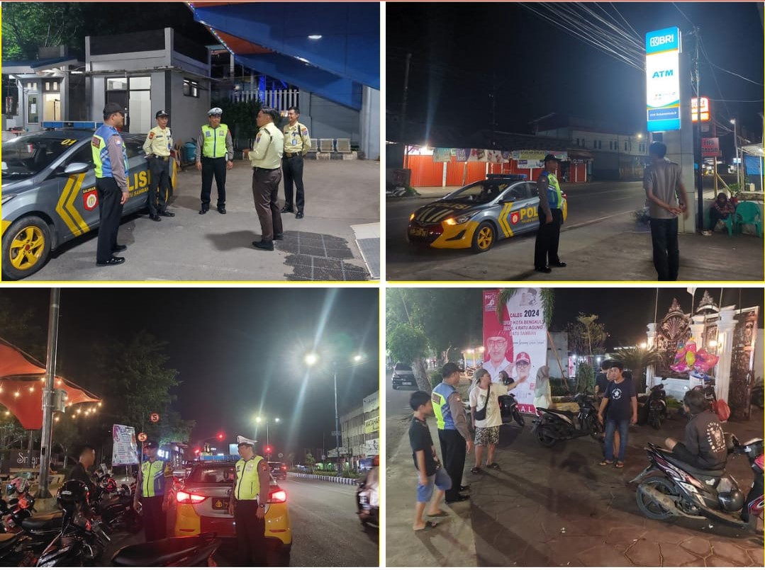 Jaga Keamanan, Personel Polsek Ratu Samban Patroli Keliling