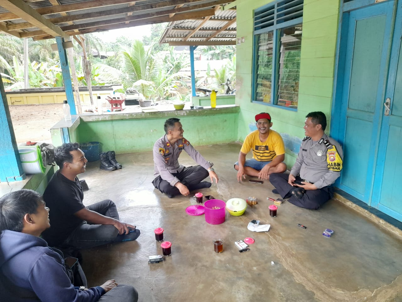 Ciptakan Kondusifitas, Polsek Giri Mulya Sambang Tokoh Masyarakat