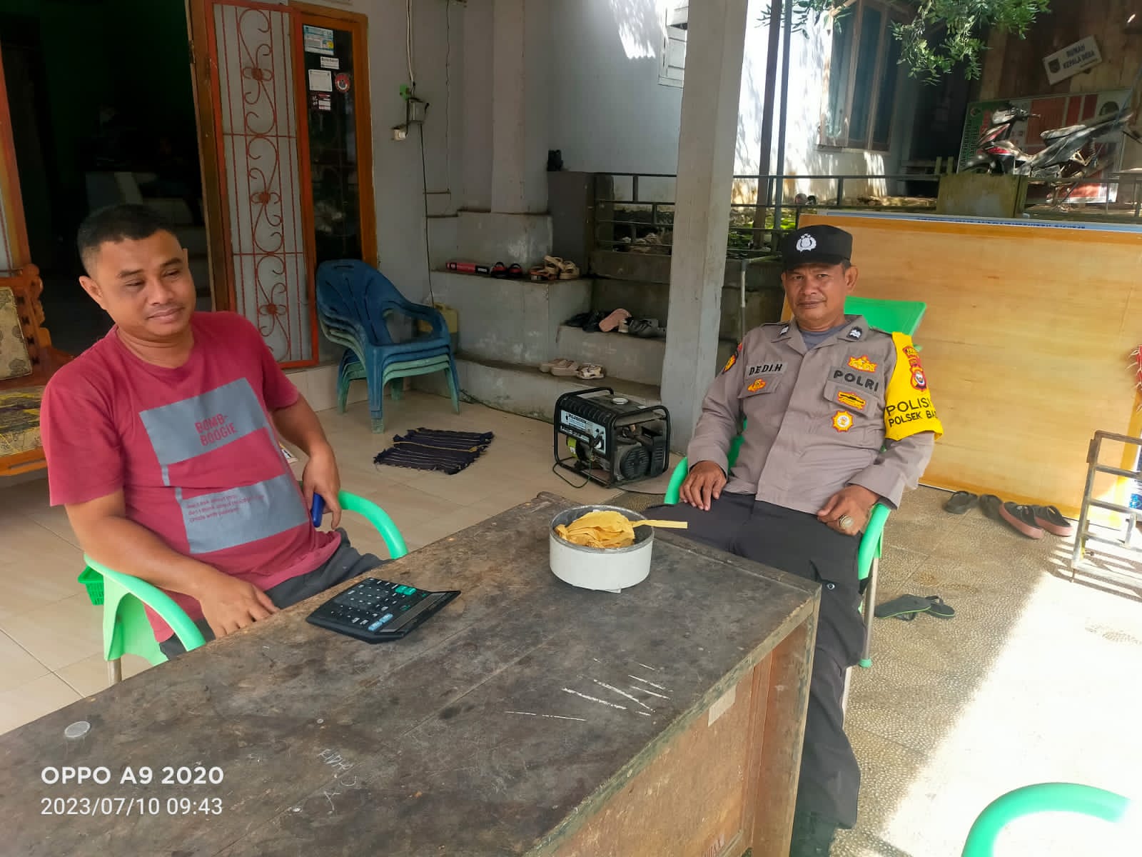 Duduk Bersama Kepala Desa, Polisi RW Monitoring Kamtibmas