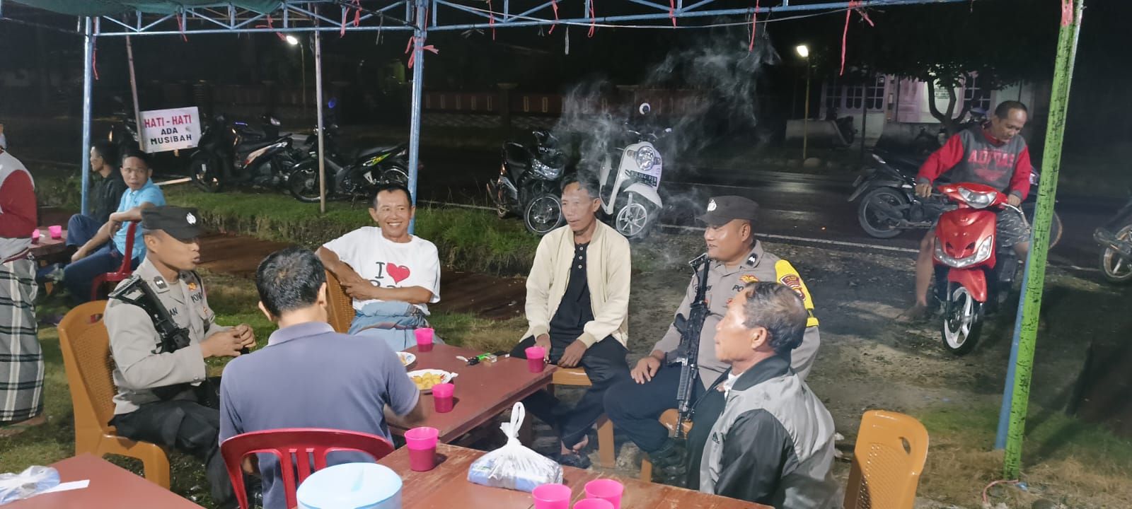 Patroli Dialogis di Wilayah Hukum, Kapolsek Sampaikan Imbaun Ini 