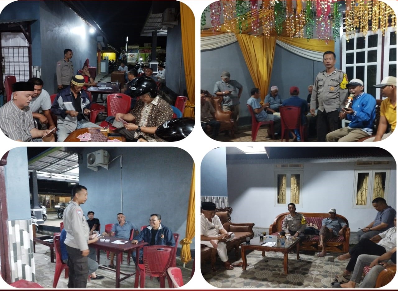Bhabinkamtibmas Polsek Teluk Segara Imbau Warga yang Melaksanakan Pesta Tidak Menggunakan Badan Jalan
