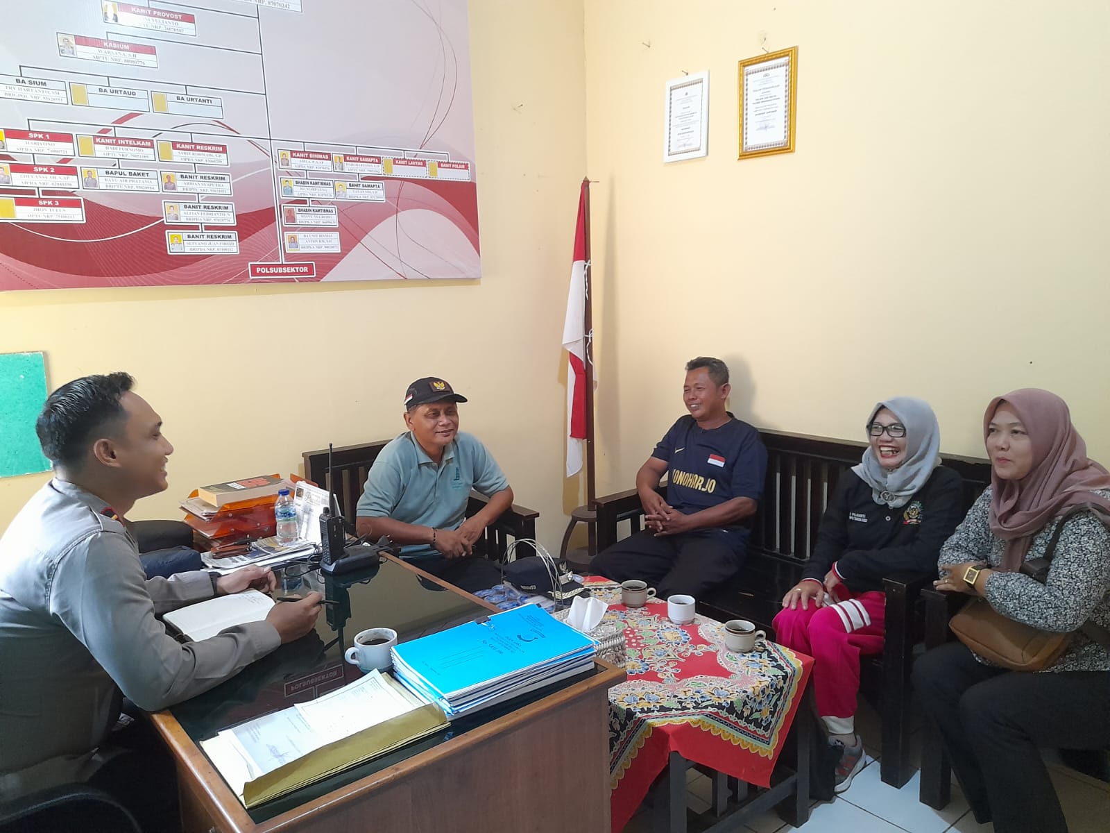 Kapolsek Giri Mulya Menerima Audiensi Forum Kades Kecamtan Giri Mulya