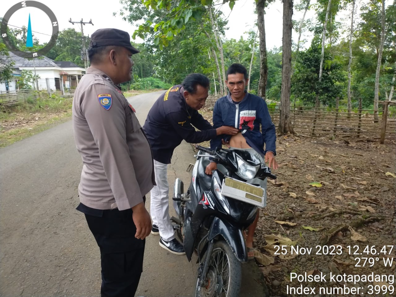Cegah 3C, Polsek Kota Padang Lakukan Pemeriksaan Sajam dan Senpi