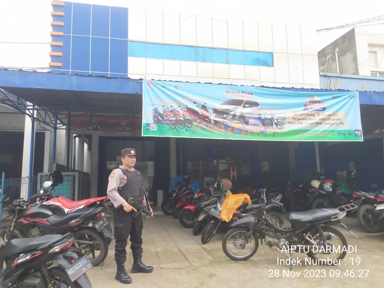 Polsek Ketahun Pam Obvit Bank BRI, Ciptakan Rasa Aman dan Nyaman Saat Bertransaksi