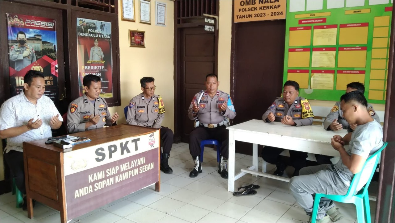 Tingkatkan Keimanan, Polsek Kerkap Rutin Laksanakan Giat Binrohtal