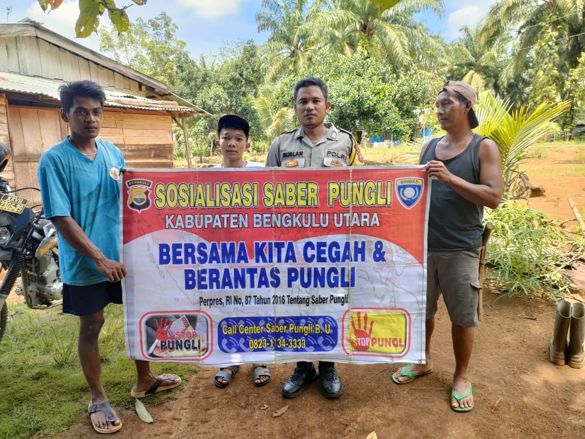 Bhabinkamtibmas Polsek Kerkap Rutin Laksanakan Sosialisasi Saber Pungli Suarakan Stop Pungli