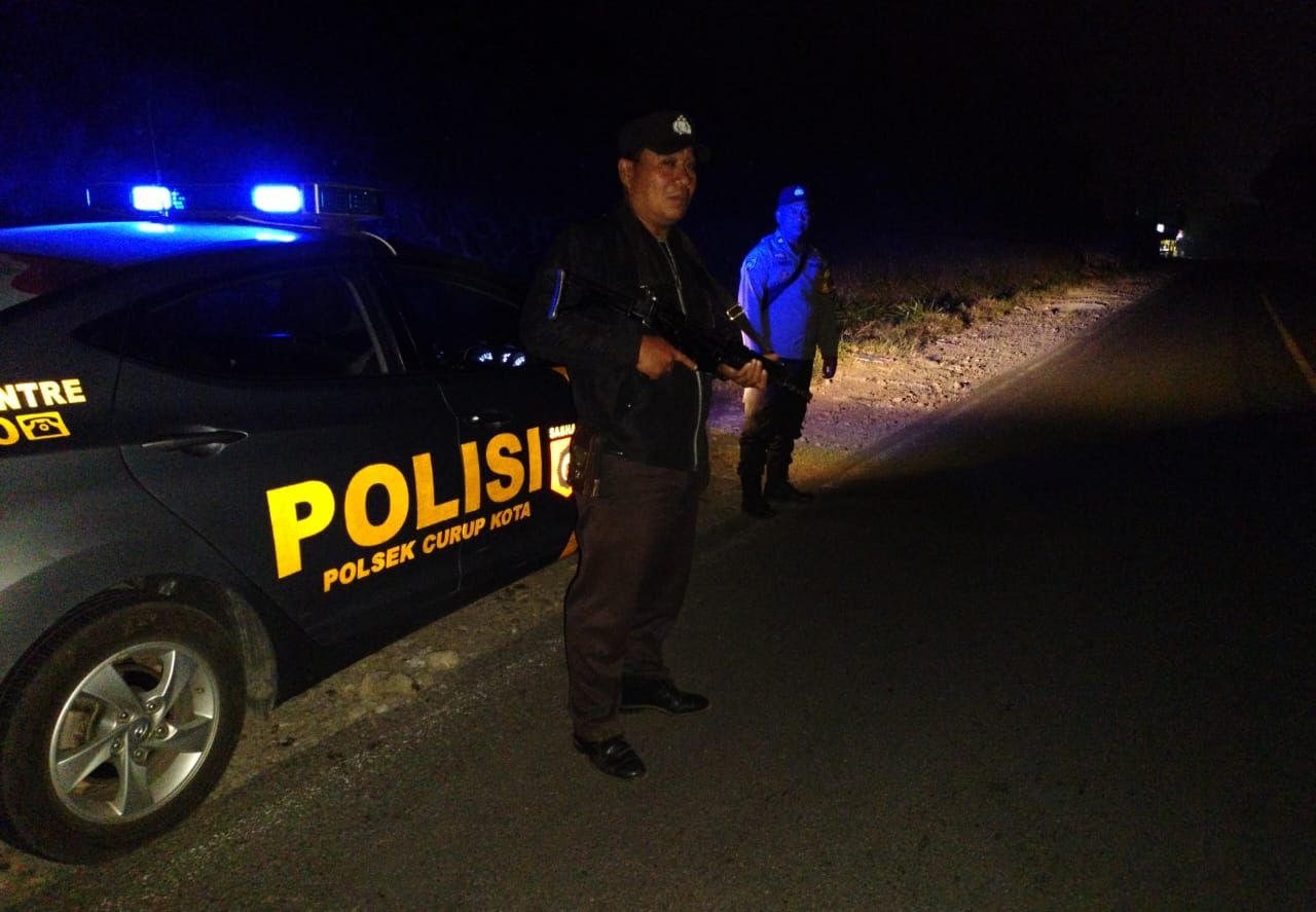 Antisipasi Tindak Pidana 3C, Polsek Curup Lakukan Patroli Malam