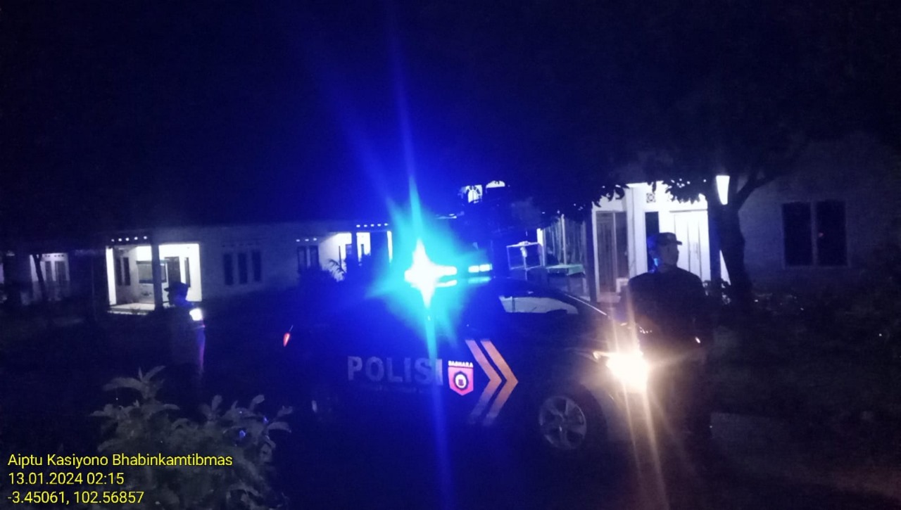 Antisipasi 3C, Polsek Curup Lakukan Patroli Malam