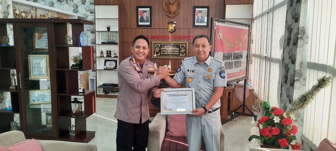 Jasa Raharja Bengkulu Menjalin Silaturahmi dengan Kapolresta Bengkulu  