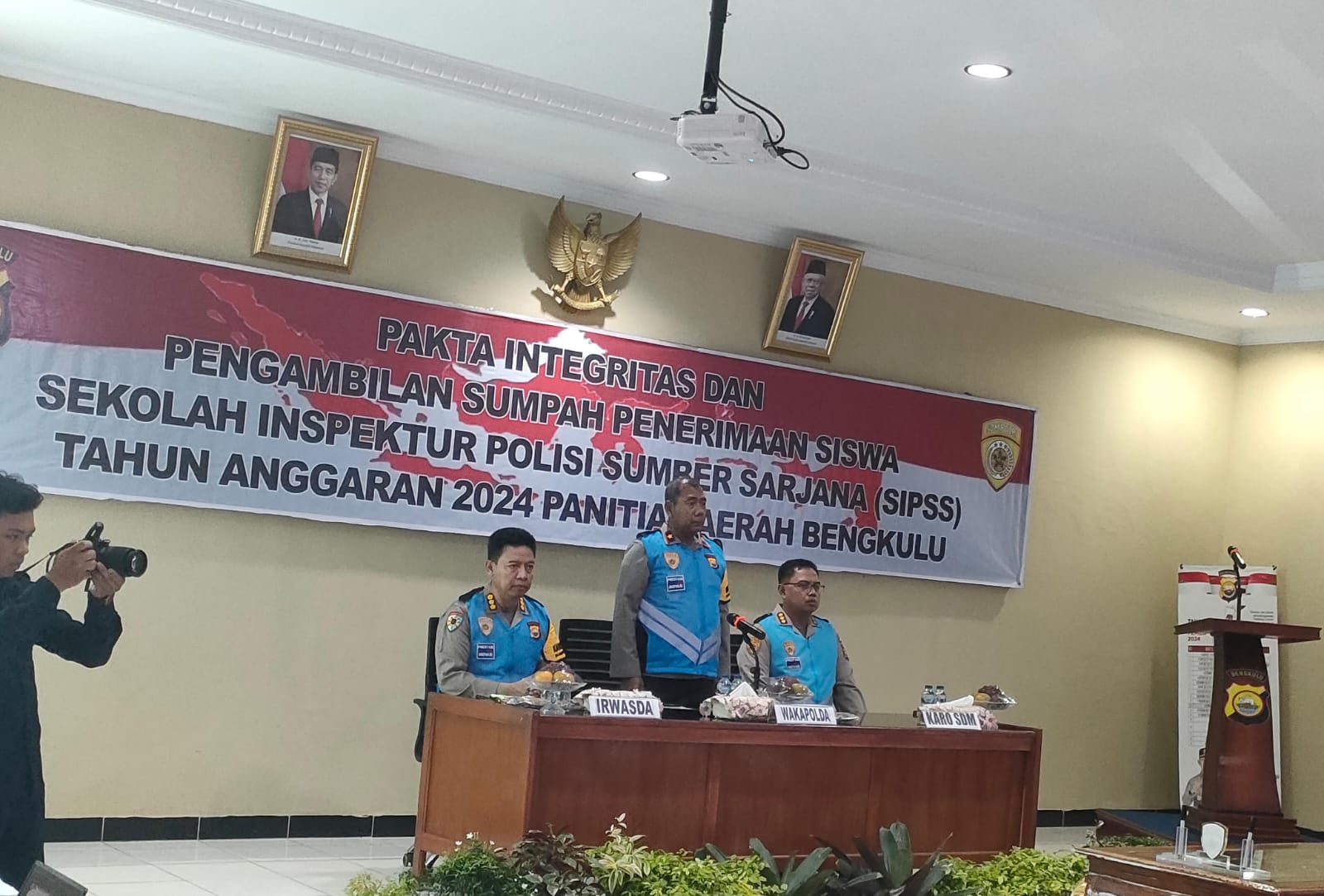 Polda Bengkulu Gelar Pakta Integriras Penerimaan SIPSS 2024
