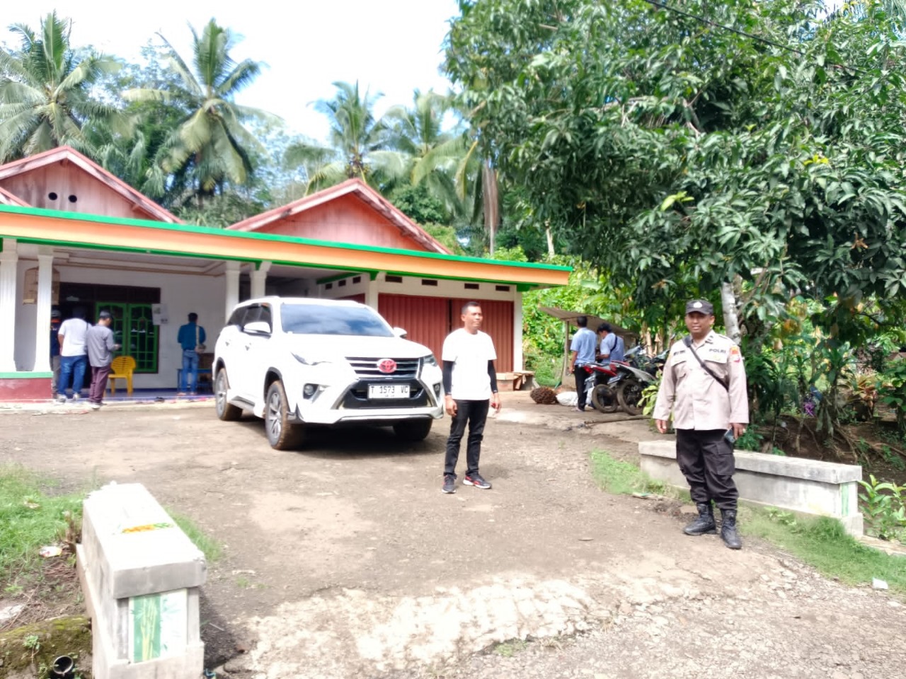 Polsek Padang Jaya Amankan Jalannya Kegiatan Kampanye di Kecamatan Padang Jaya