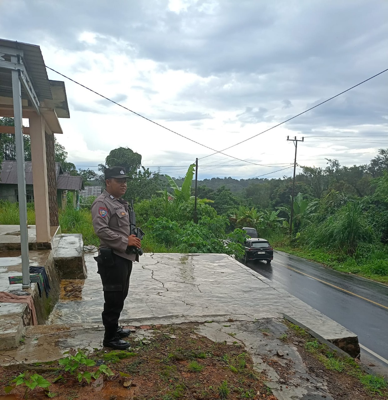 Polsek PUT Rutin Monitoring dan Pengecekan Personel Pengamanan Jalur Lintas Curup-Lubuklinggau